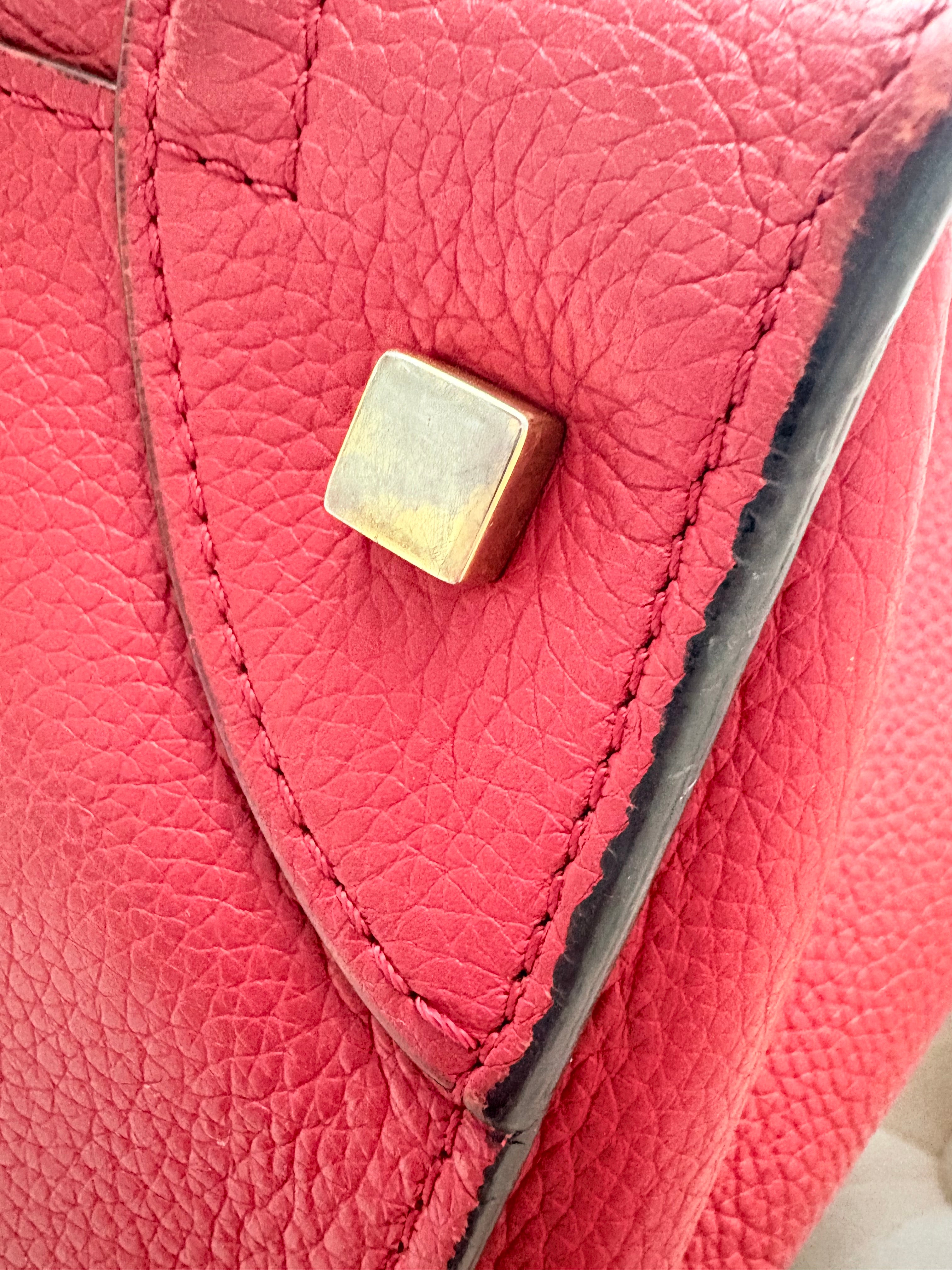 Celine Luggage Red