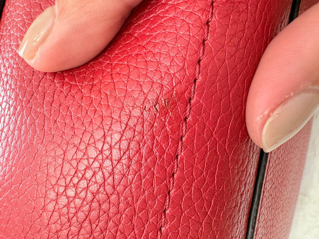Celine Luggage Red