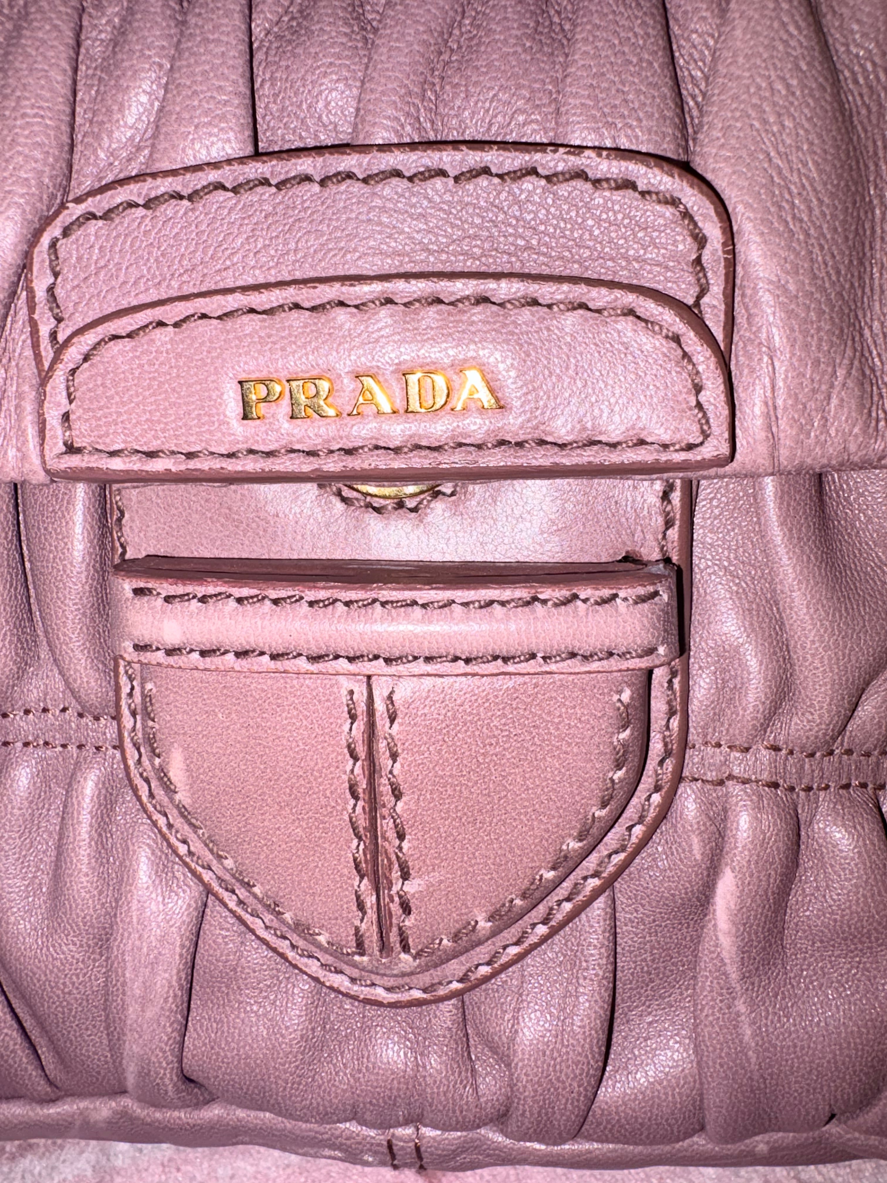 Prada Gauffre Tote Bag w/ Sling and Authentication Card