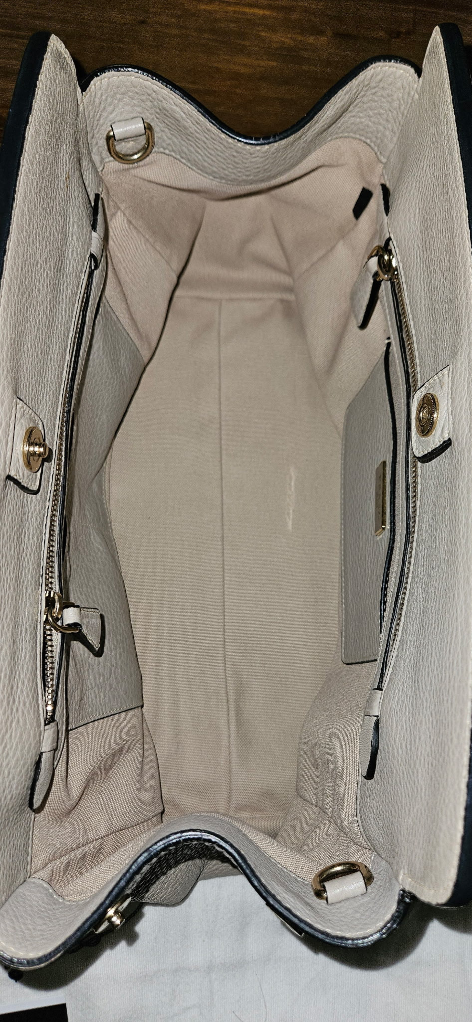 Prada Beige Leather Bag w/ authentication card