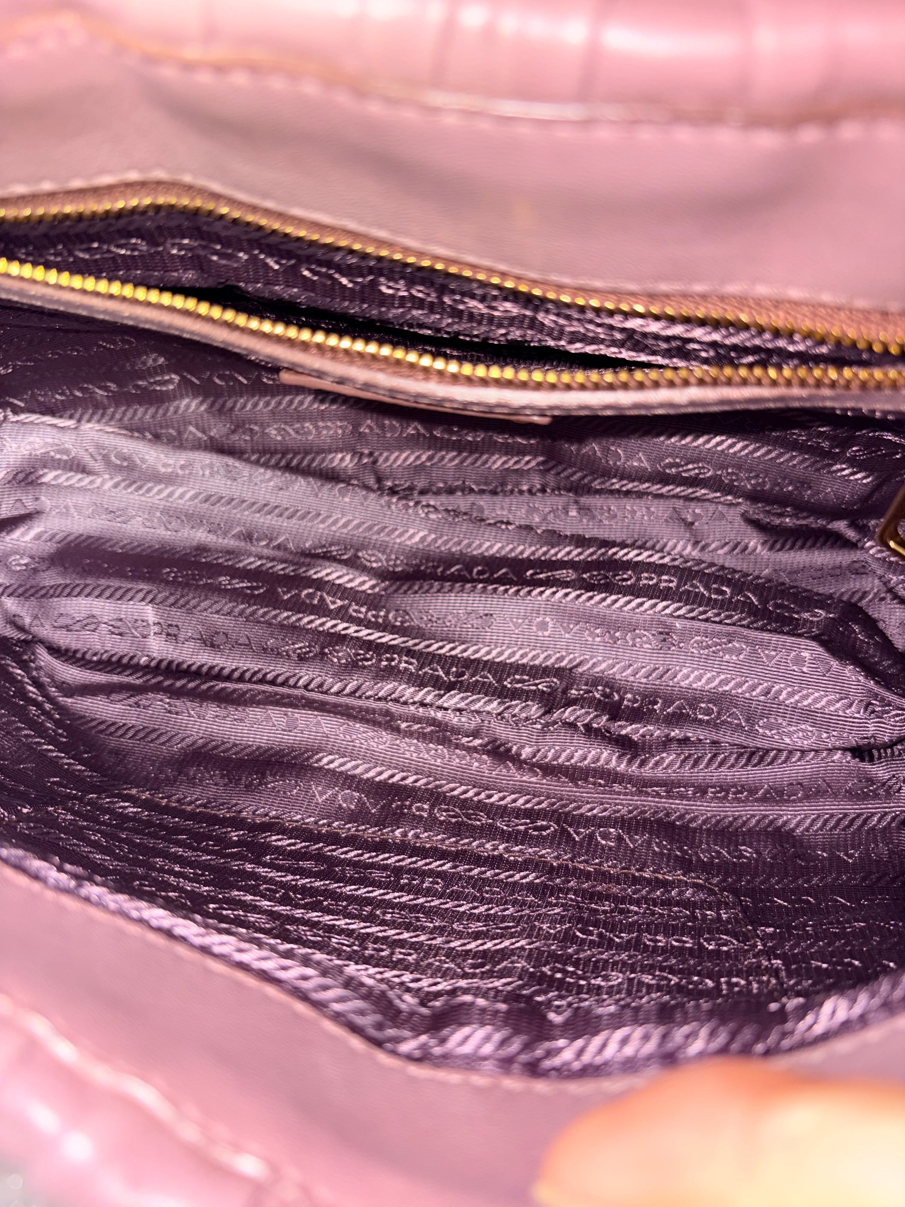 Prada Gauffre Tote Bag w/ Sling and Authentication Card