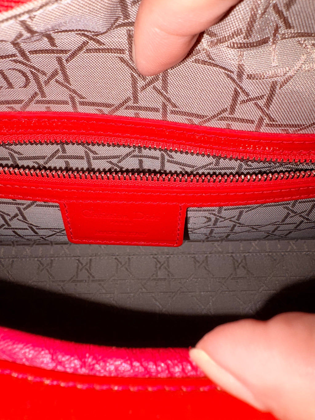 Lady Dior RED Patent