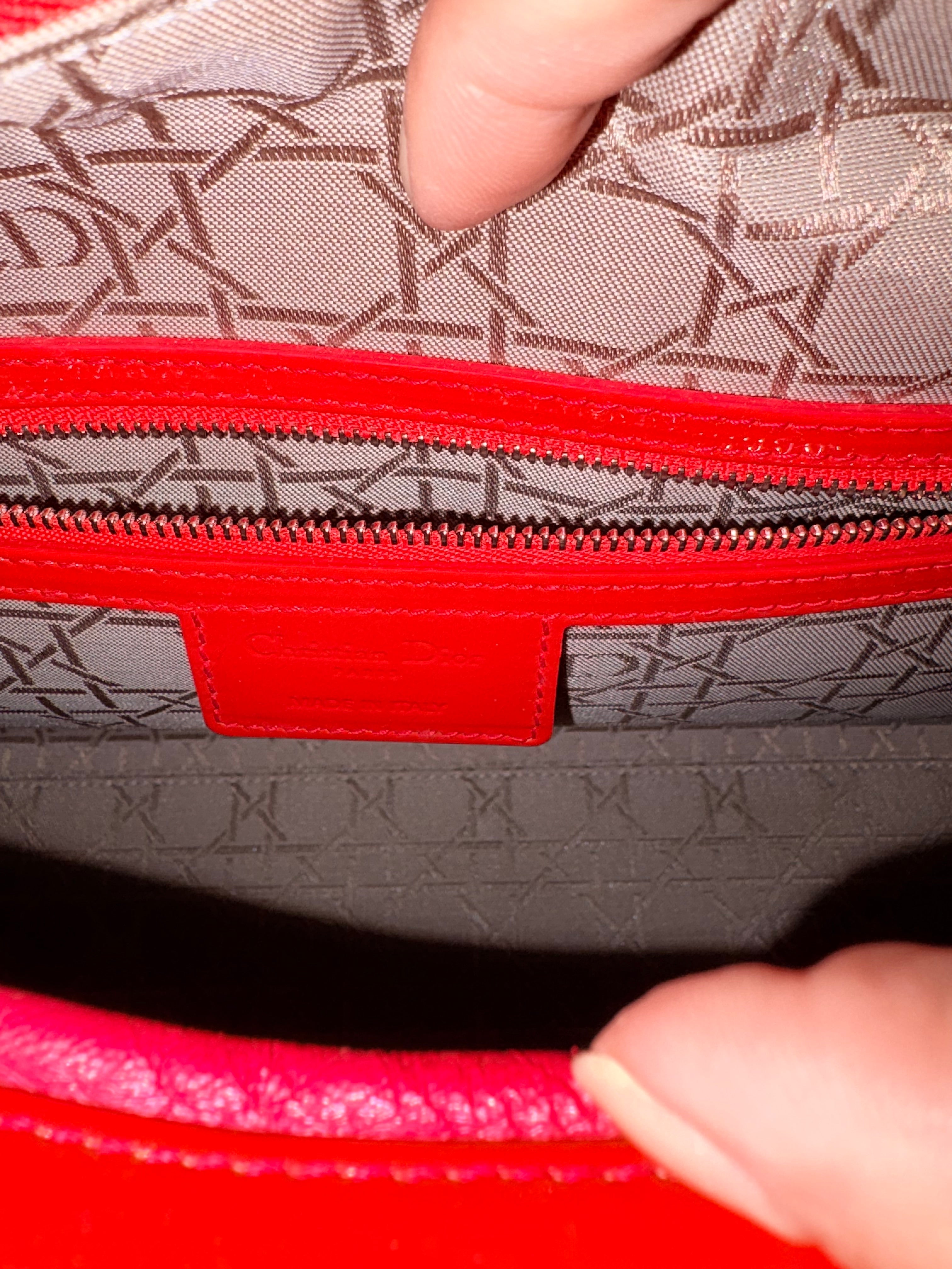 Lady Dior RED Patent
