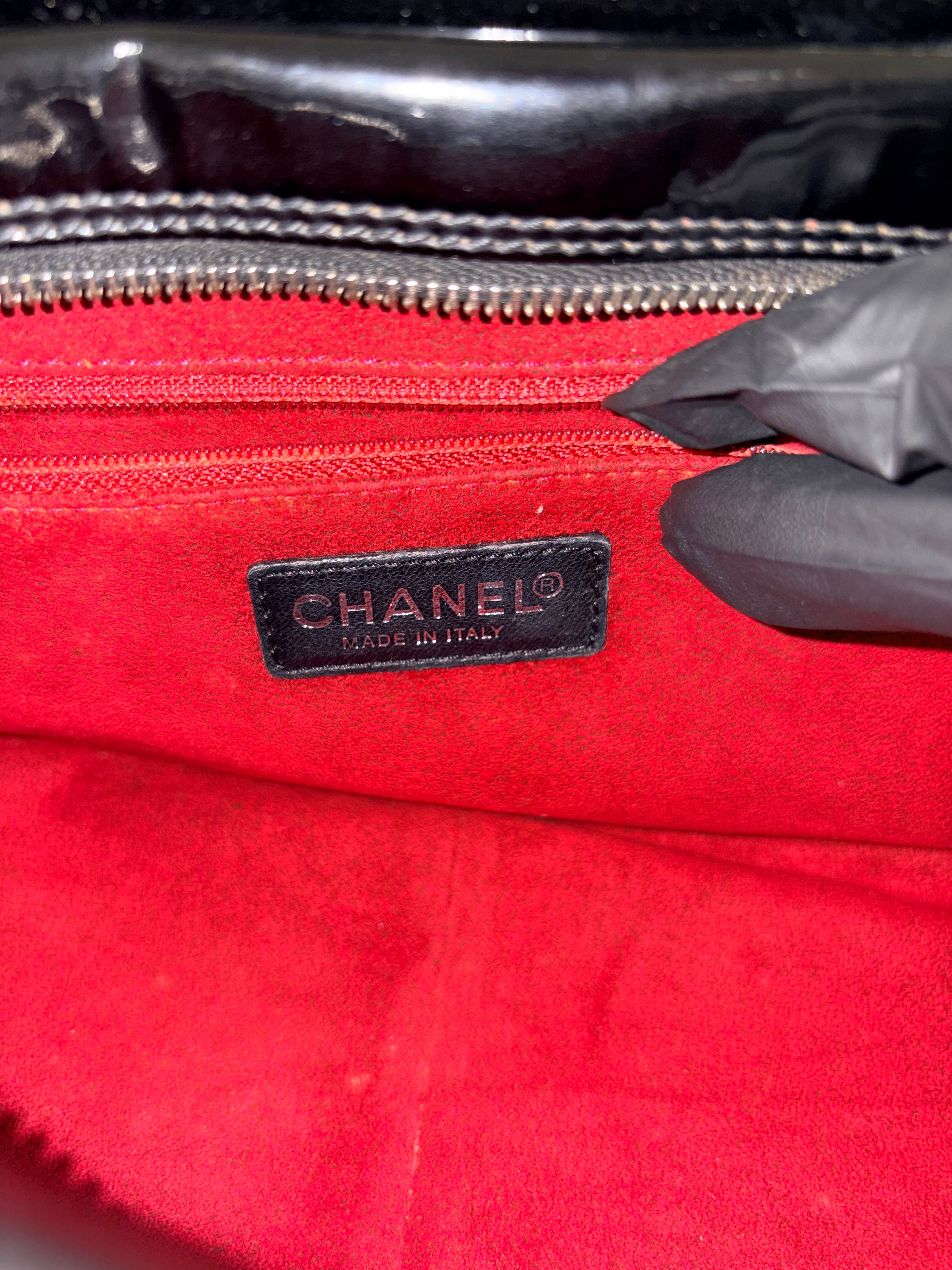 Chanel Chocolate Bar CC Tote in Palladium Hardware