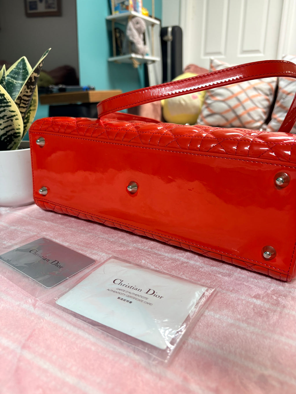 Lady Dior RED Patent