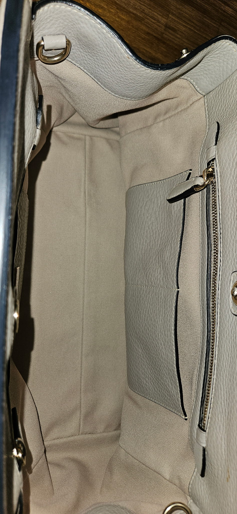 Prada Beige Leather Bag w/ authentication card