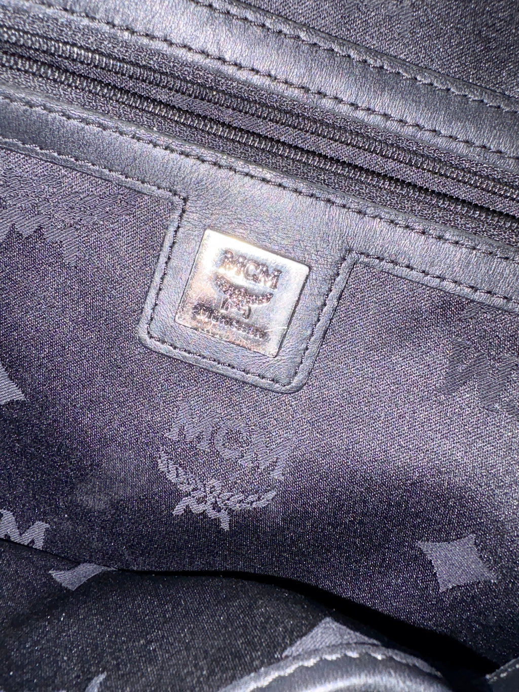 Authentic MCM Black Visetos Top Handle Satchel Bag | Preloved Luxury Designer Handbag