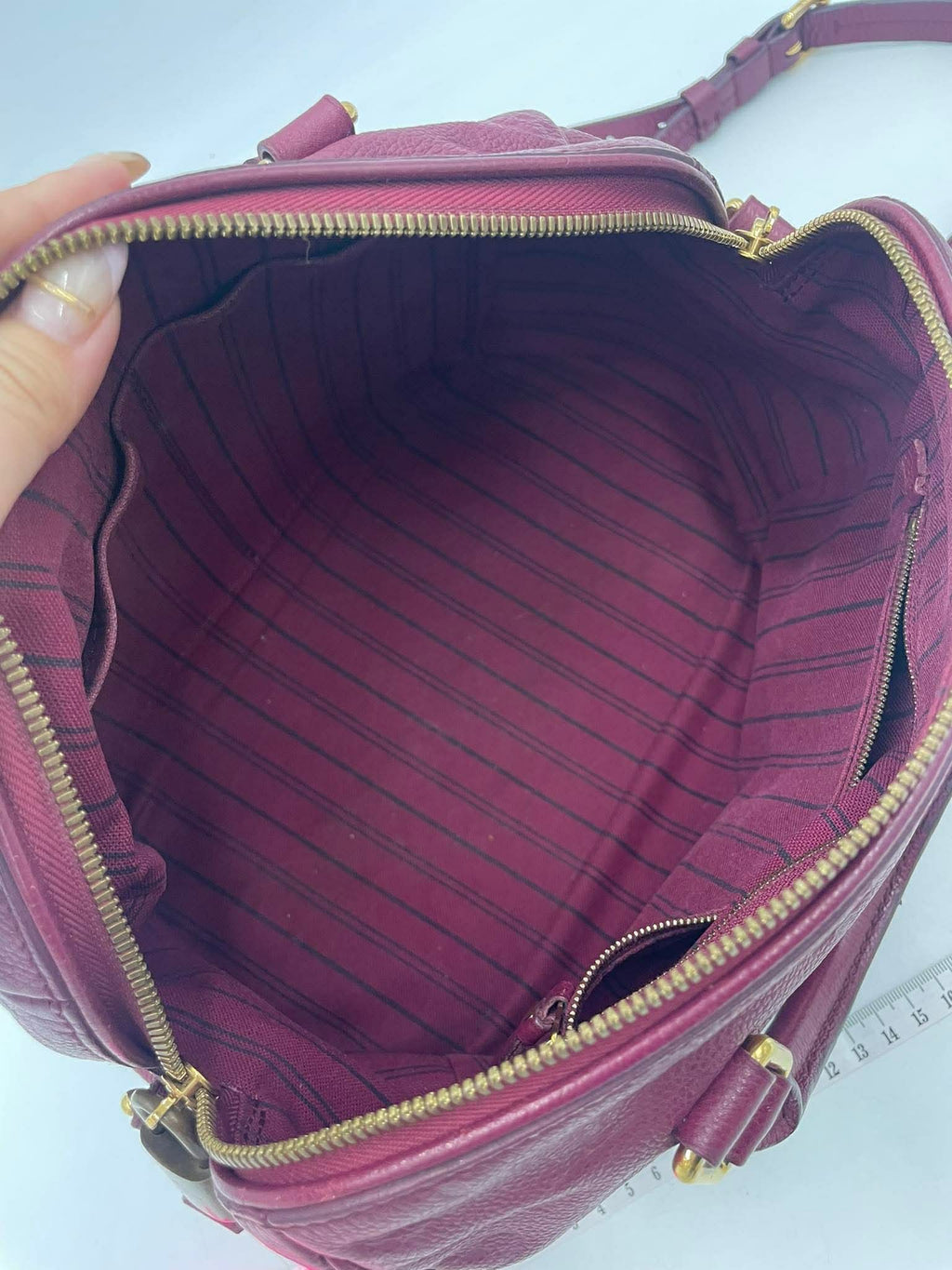 Louis Vuitton Empriente Speedy 25 with Sling in Burgundy Leather
