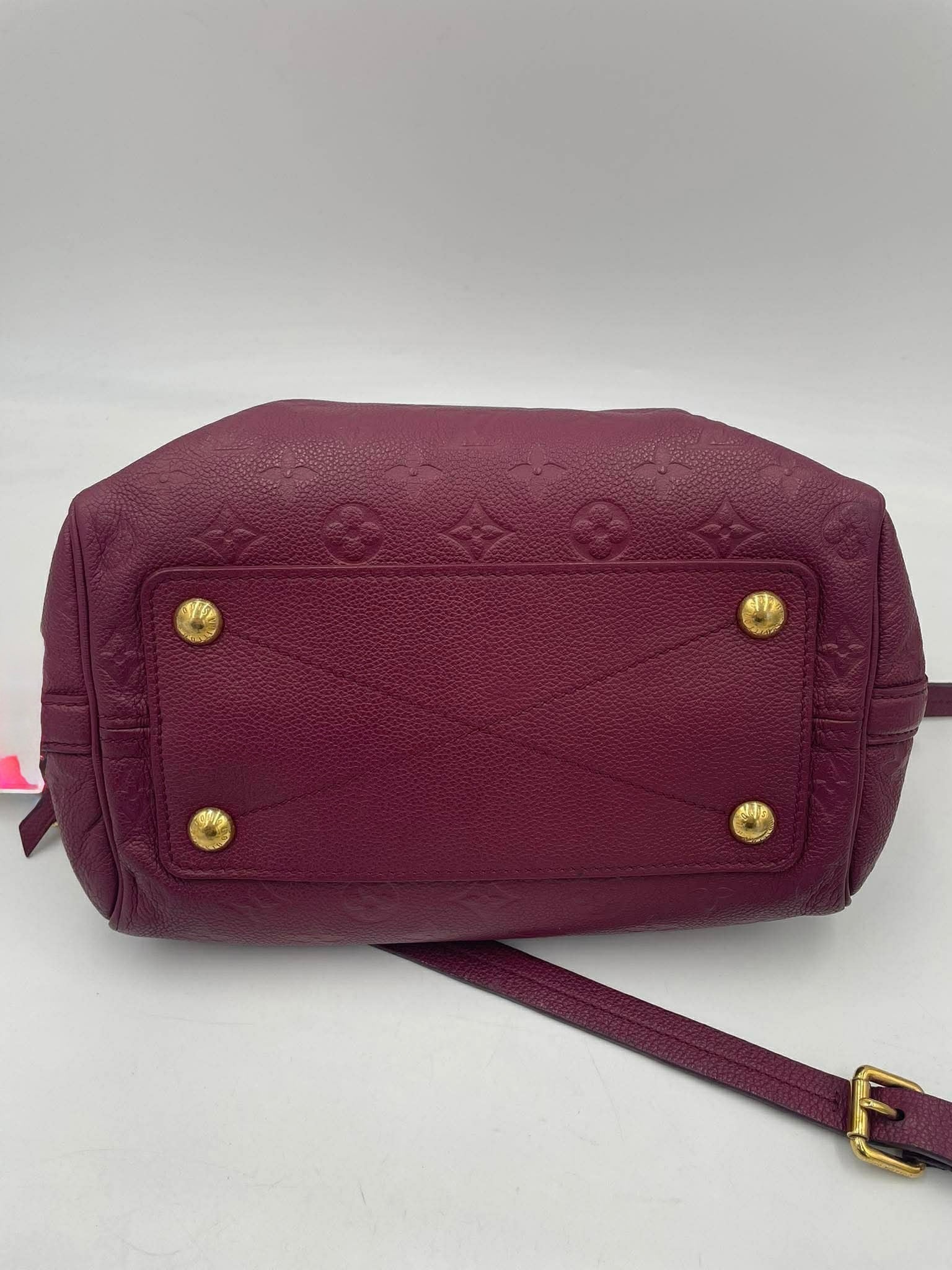 Louis Vuitton Empriente Speedy 25 with Sling in Burgundy Leather