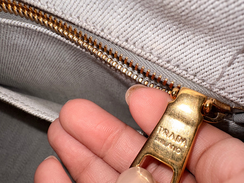 Prada Canapa Small with Sling Gray