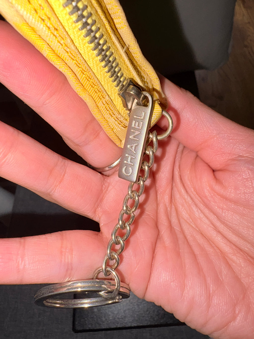 Chanel Yellow Coin Purse