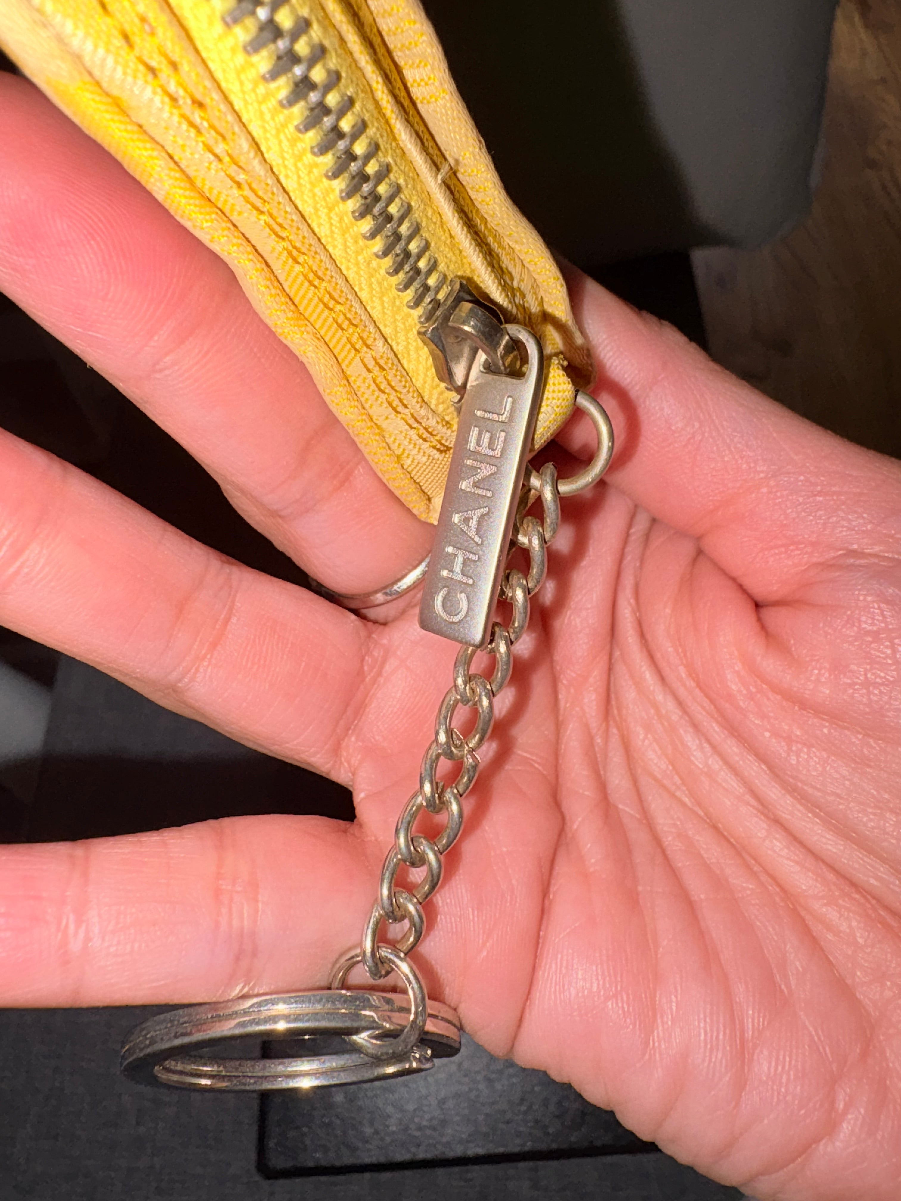 Chanel Yellow Coin Purse