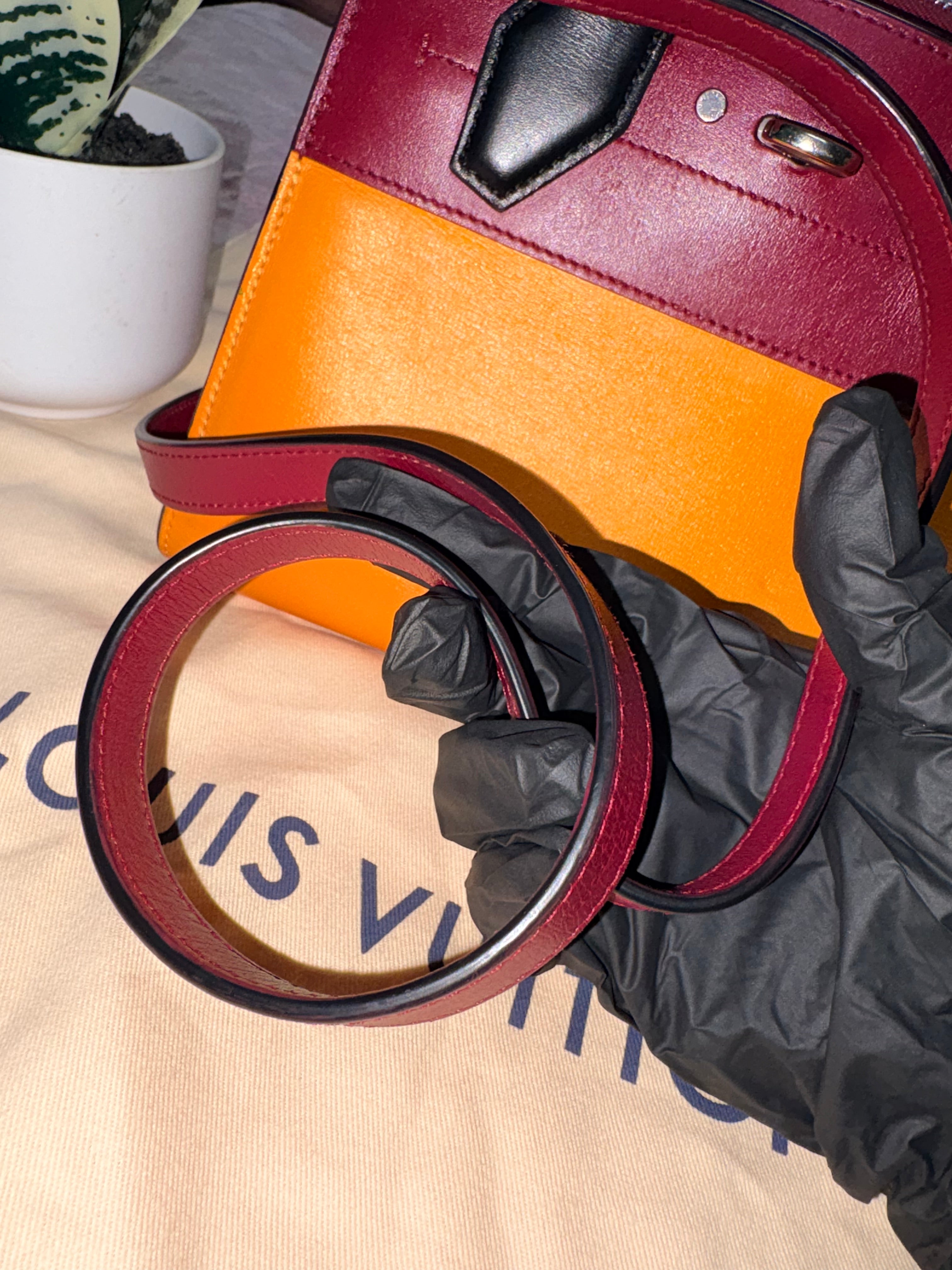 Louis Vuitton City Streamer Satchel w/Leather Shoulder Strap