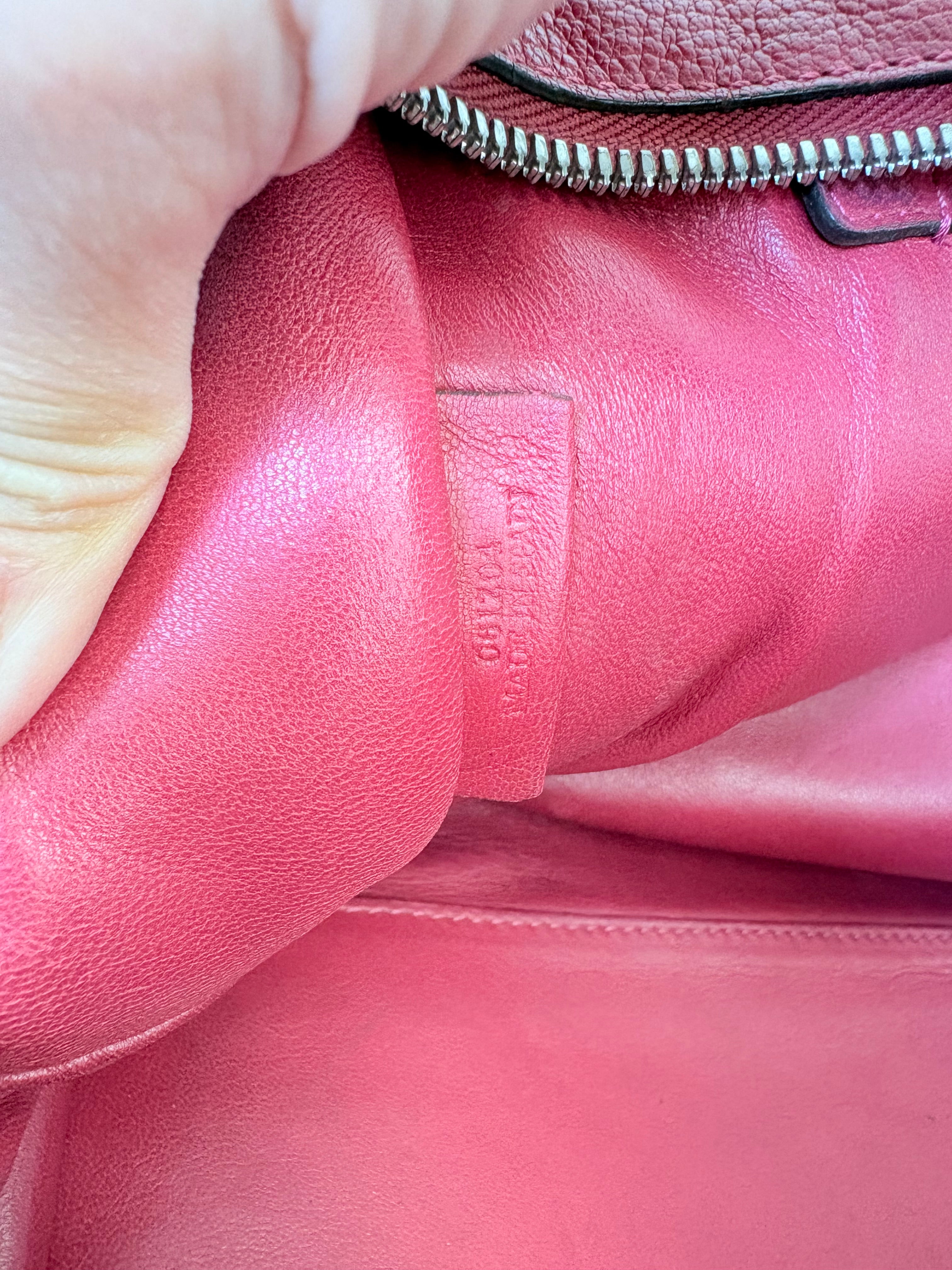 Loewe Leather Tote Bag in Red