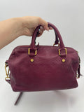 Louis Vuitton Empriente Speedy 25 with Sling in Burgundy Leather
