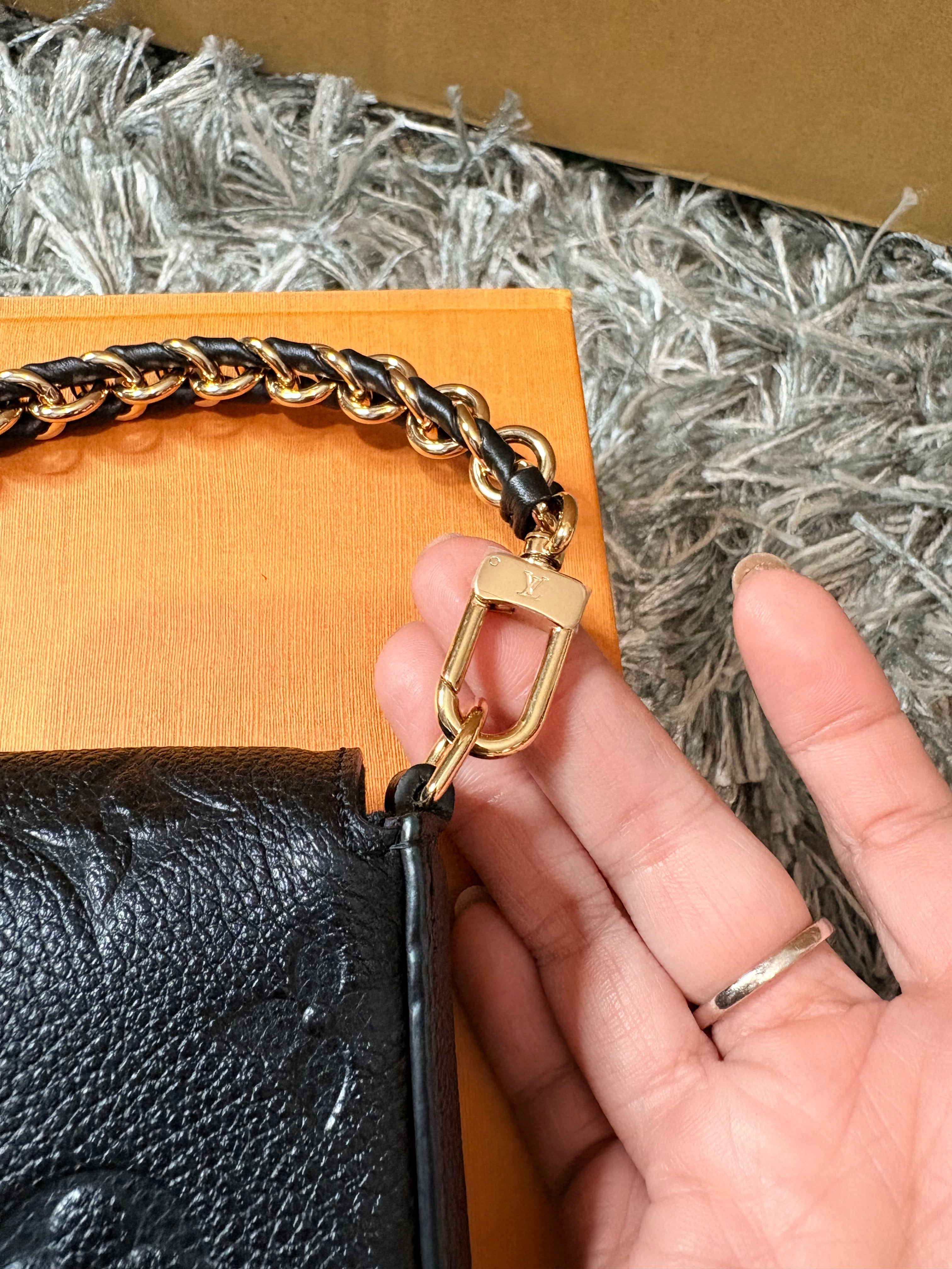 Louis Vuitton Pochette in Black Monogram Empriente Shoulder Strap