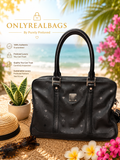 Authentic MCM Black Visetos Top Handle Satchel Bag | Preloved Luxury Designer Handbag