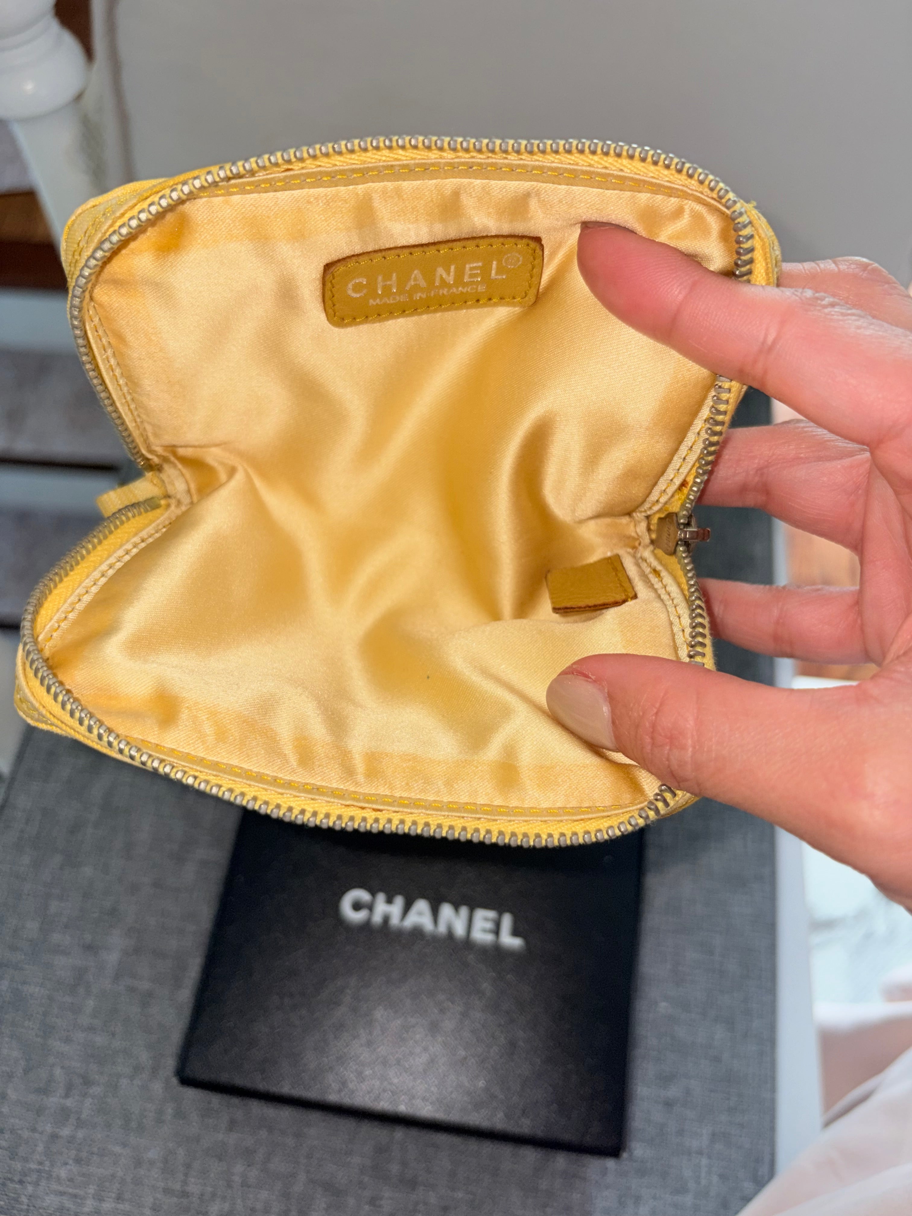 Chanel Yellow Coin Purse