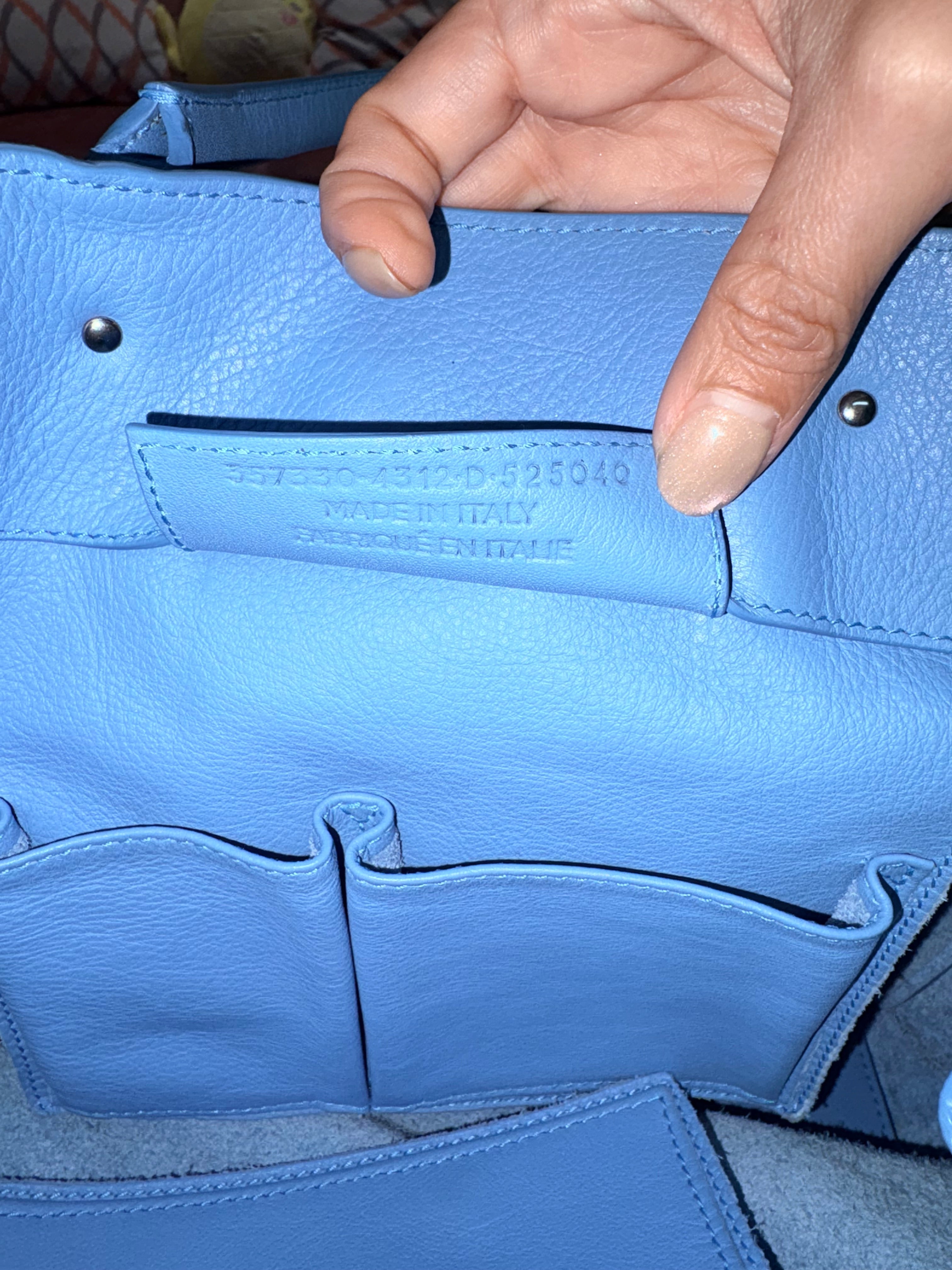 Authentic Balenciaga Papier A4 Zip Around Tote Bag in Baby Blue Leather – Pre-Loved Balenciaga Handbag