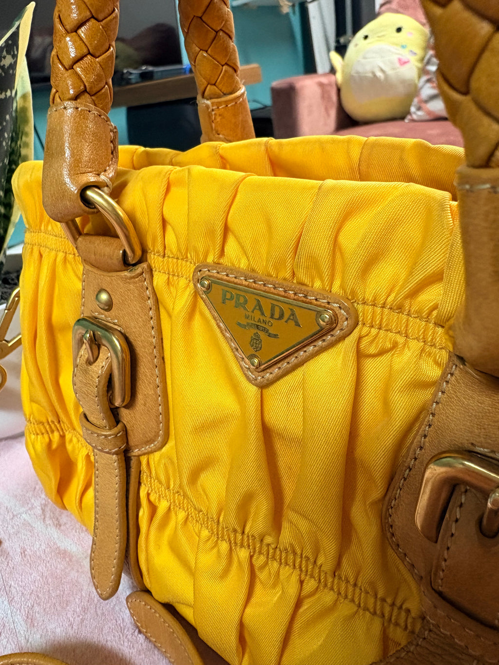 Prada Mini Geoffre Satchel w/ Strap for Crossbody