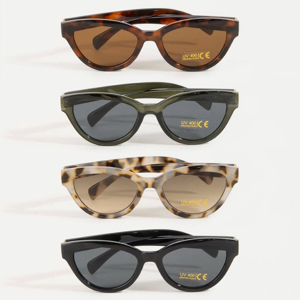 Assorted Twelve Piece Uv400 Tortoise Sunglasses Set: ASSORTED