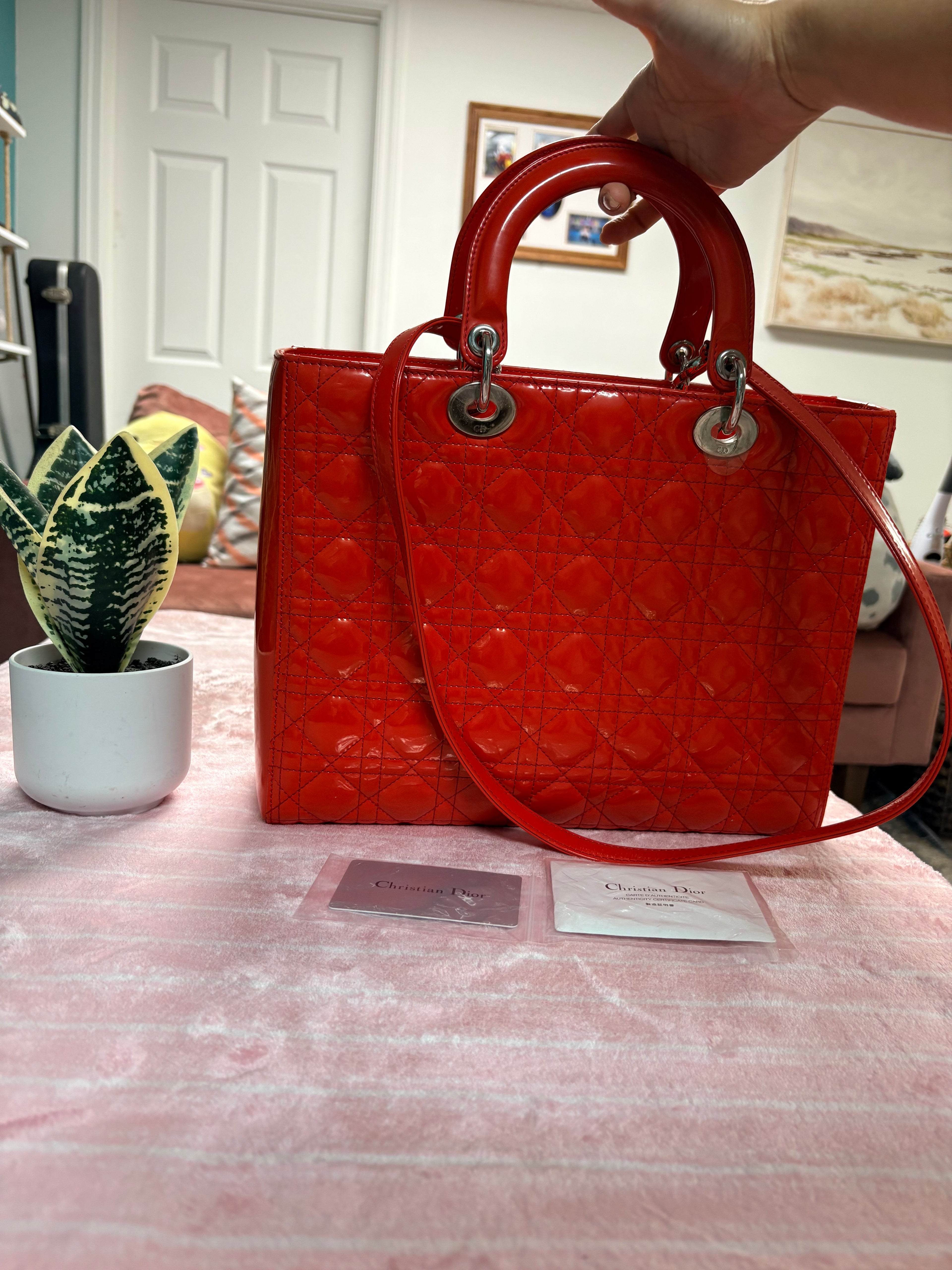 Lady Dior RED Patent