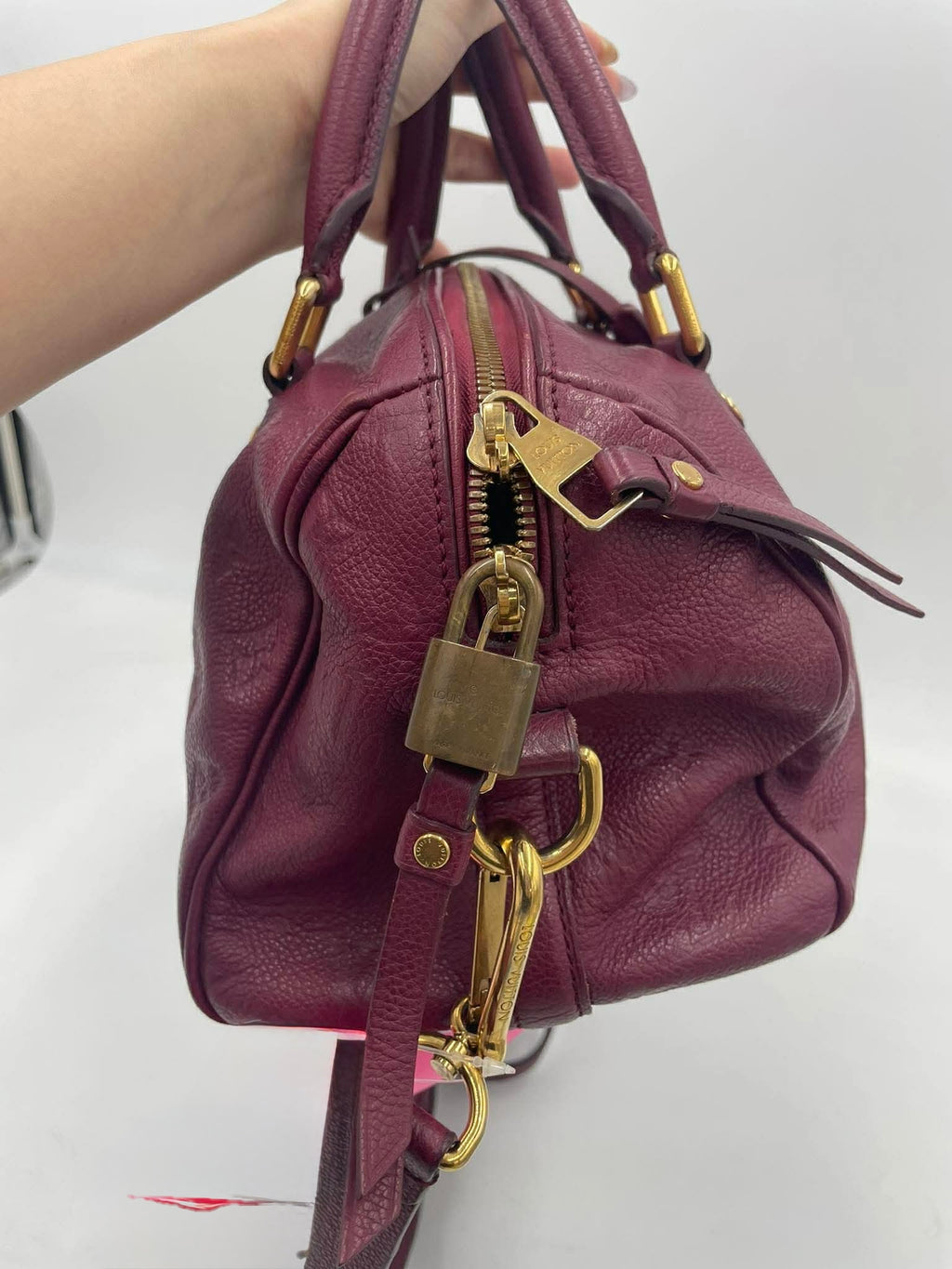 Louis Vuitton Empriente Speedy 25 with Sling in Burgundy Leather