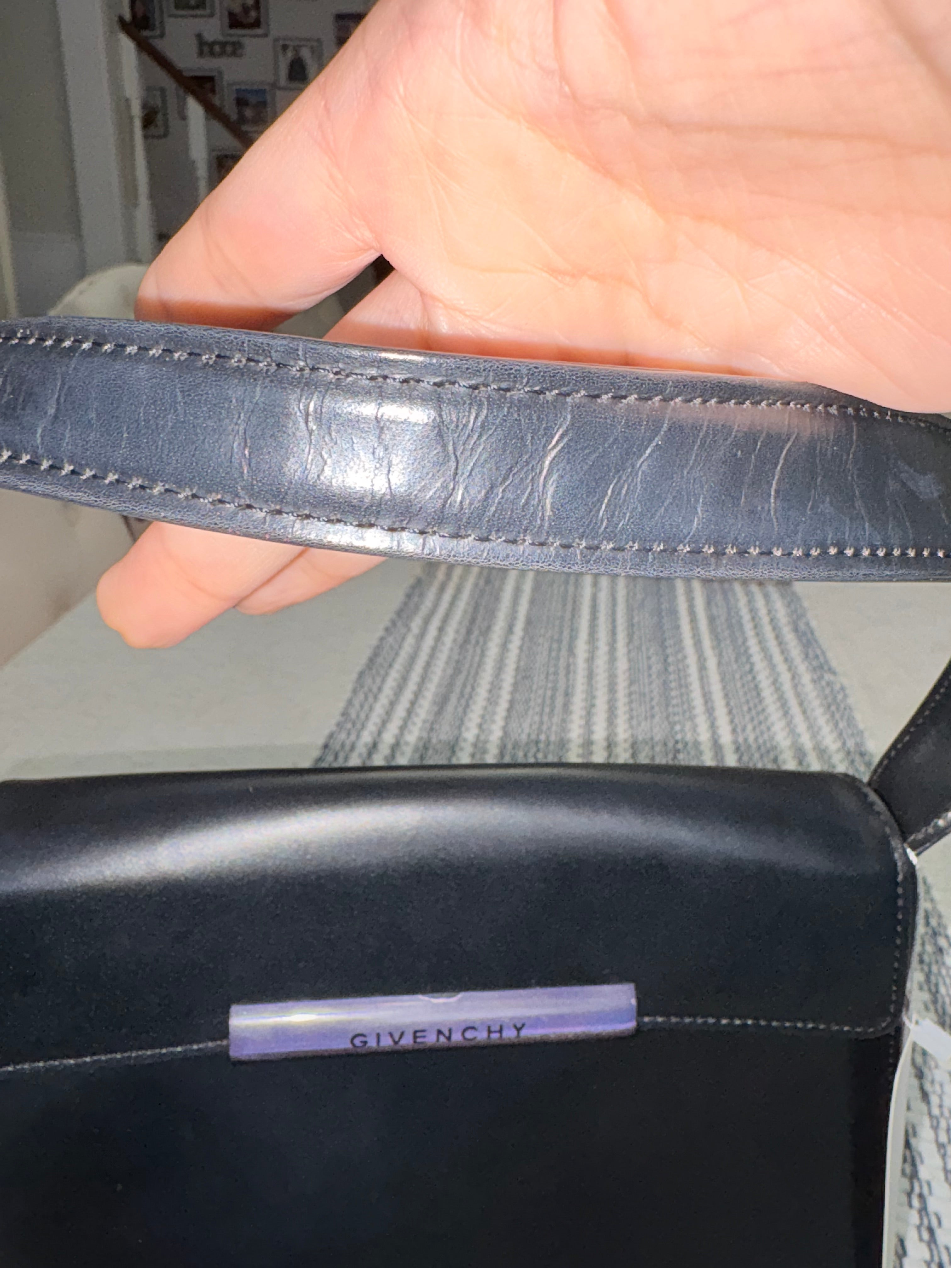 Givenchy Black Leather Shoulder Bag