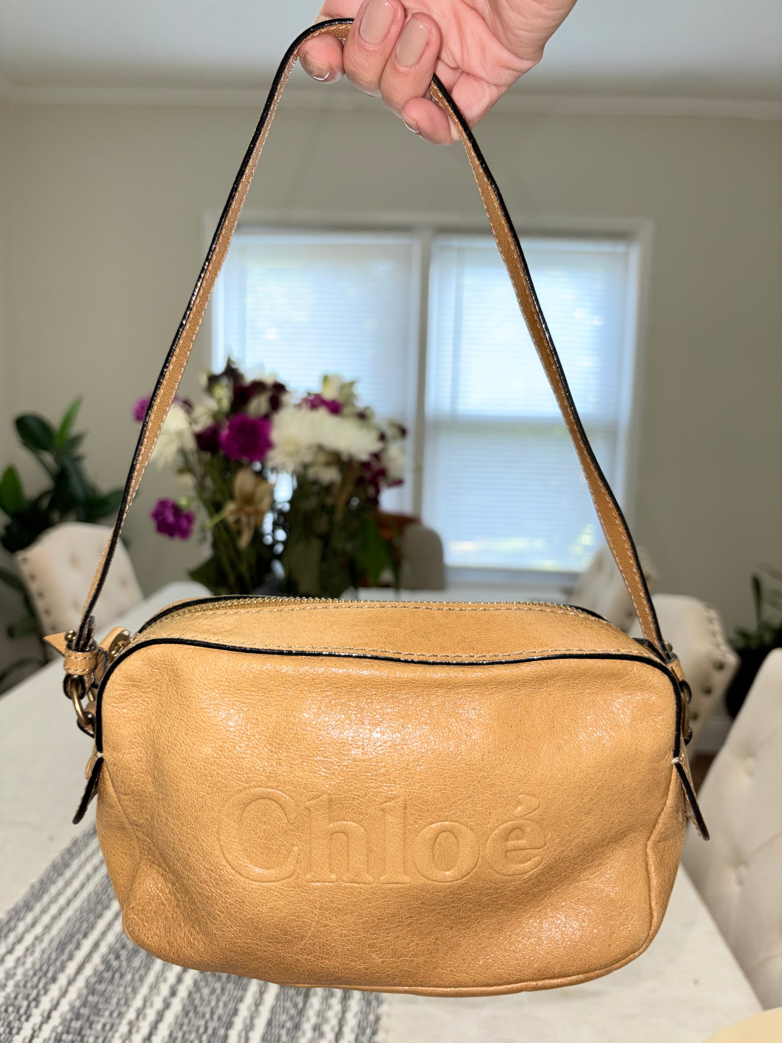 Chloe Small Shoulder Bag with Crossover Strap Detachable
