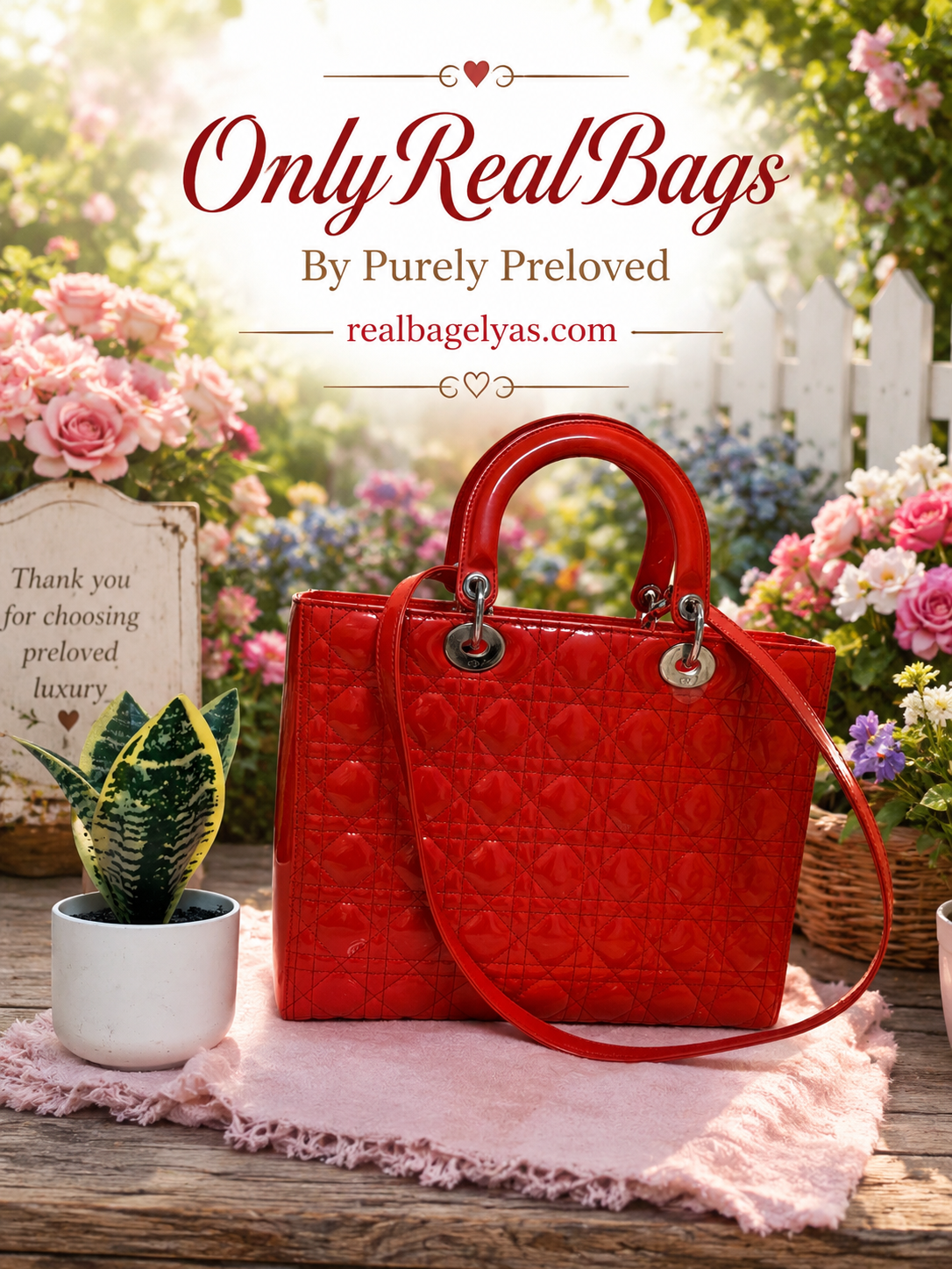 Lady Dior RED Patent