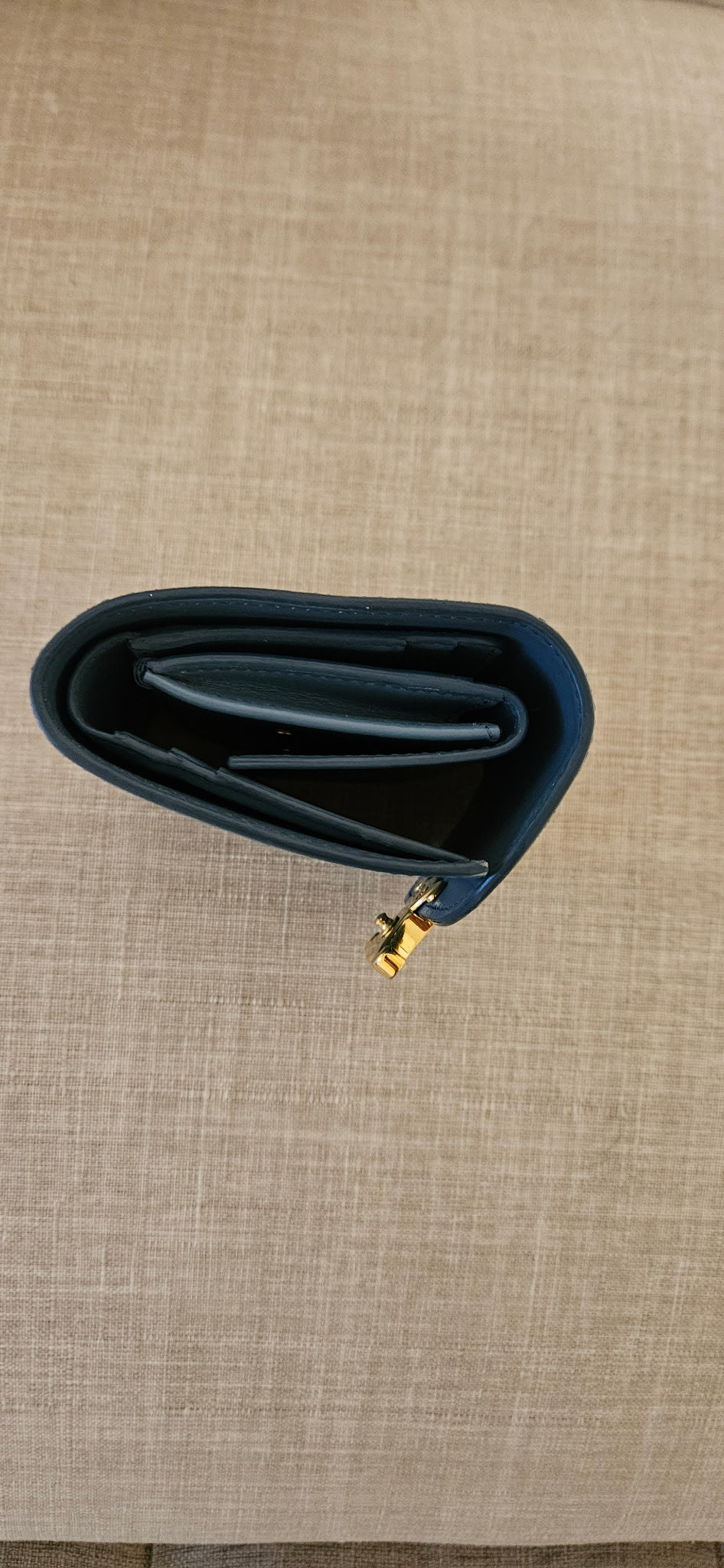 Celine Leather Trifold Mini Wallet