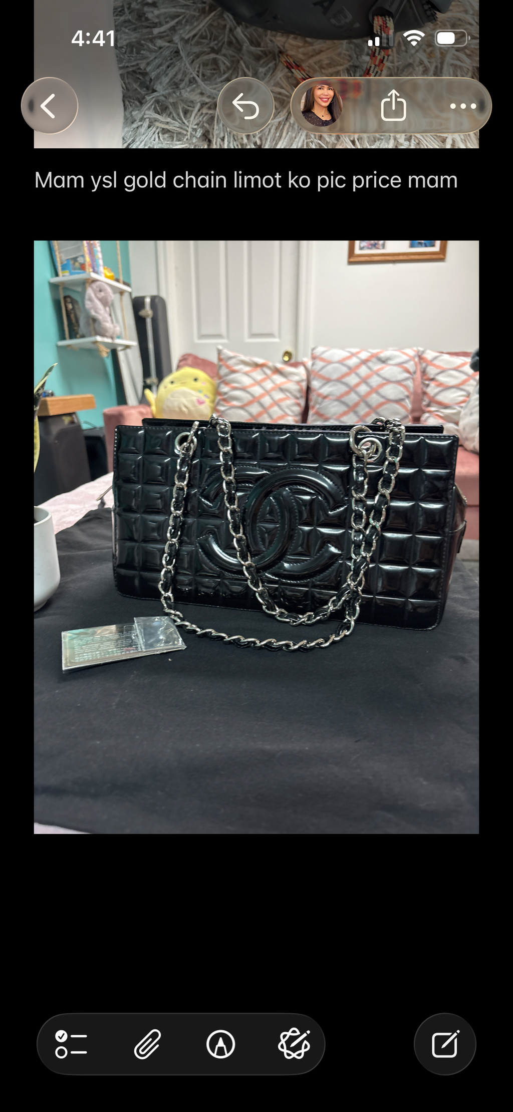 Chanel Chocolate Bar CC Tote in Palladium Hardware