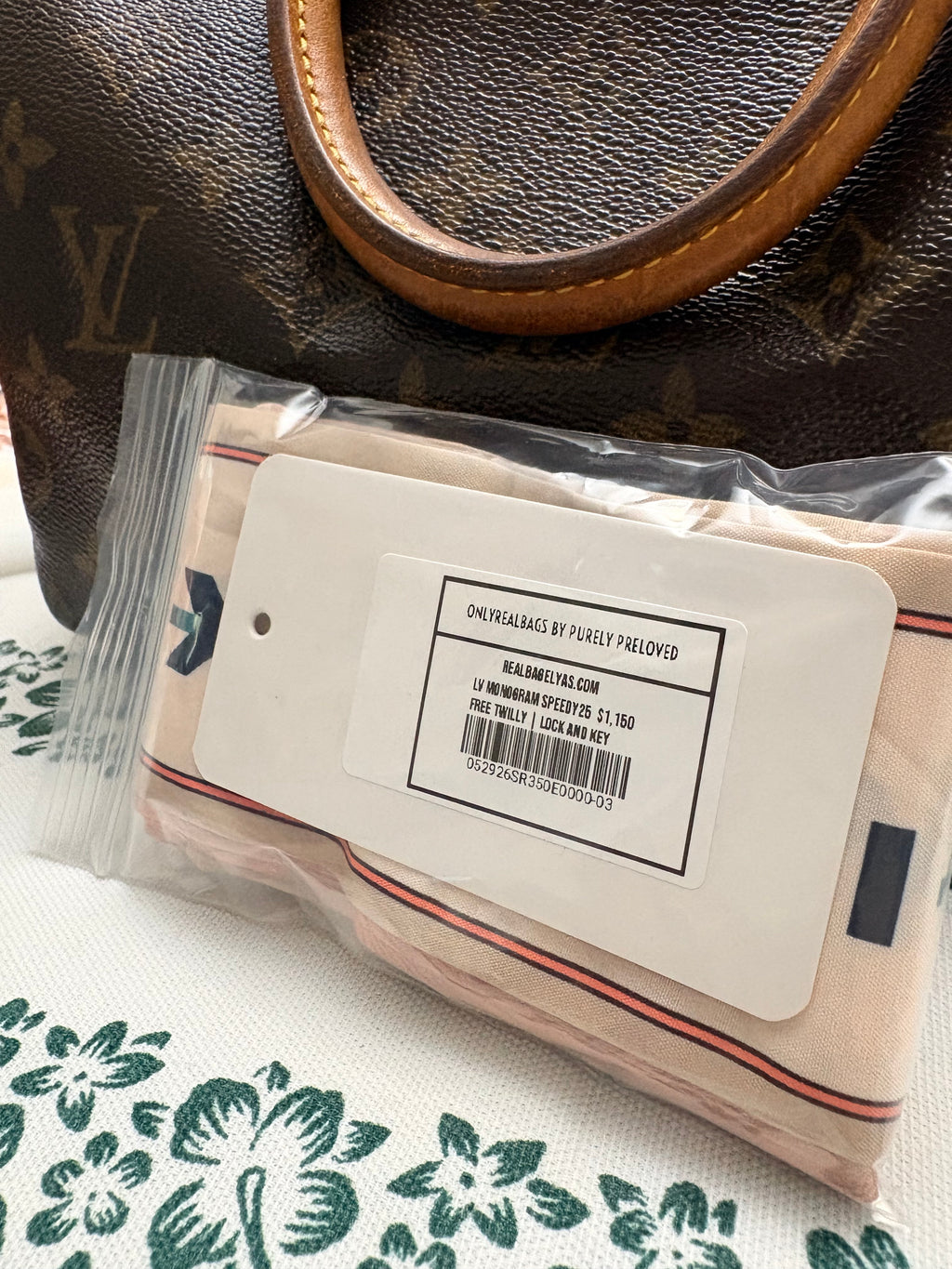 Louis Vuitton Monogram Speedy25 (Vintage) with Certificate of Authenticity (COA)