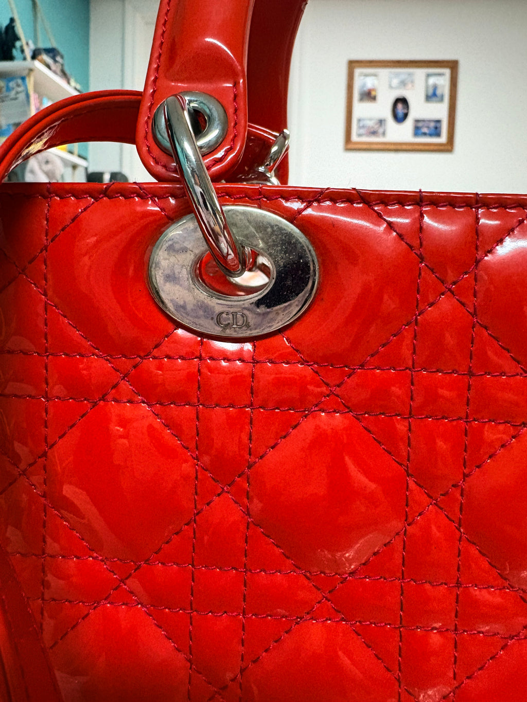 Lady Dior RED Patent