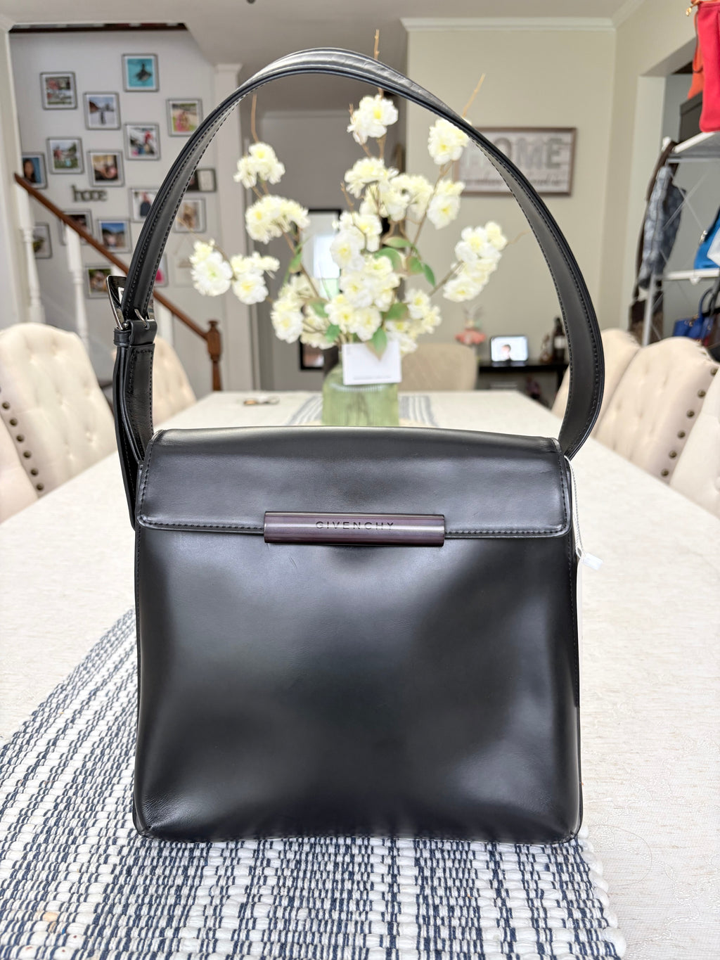 Givenchy Black Leather Shoulder Bag