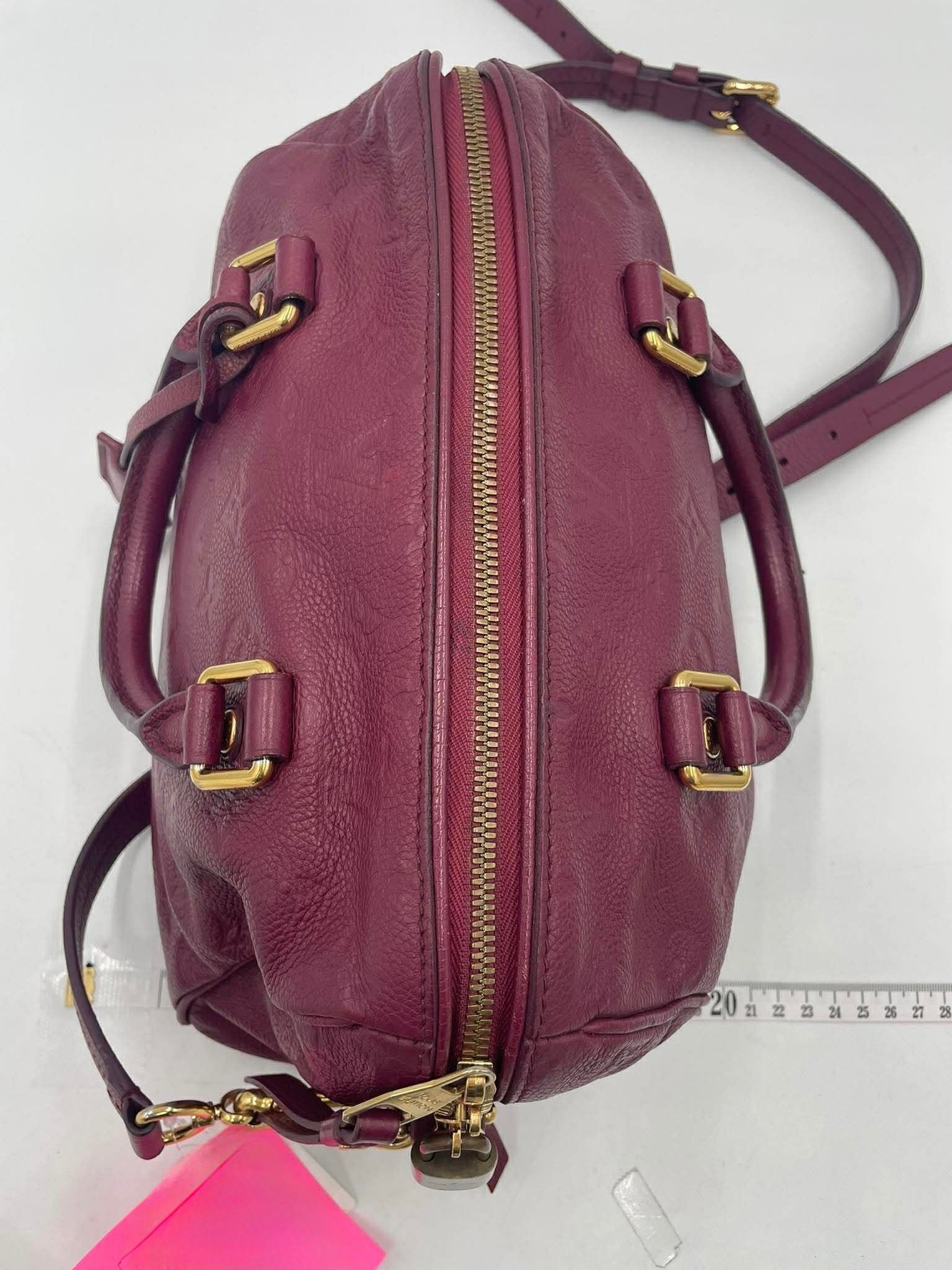 Louis Vuitton Empriente Speedy 25 with Sling in Burgundy Leather