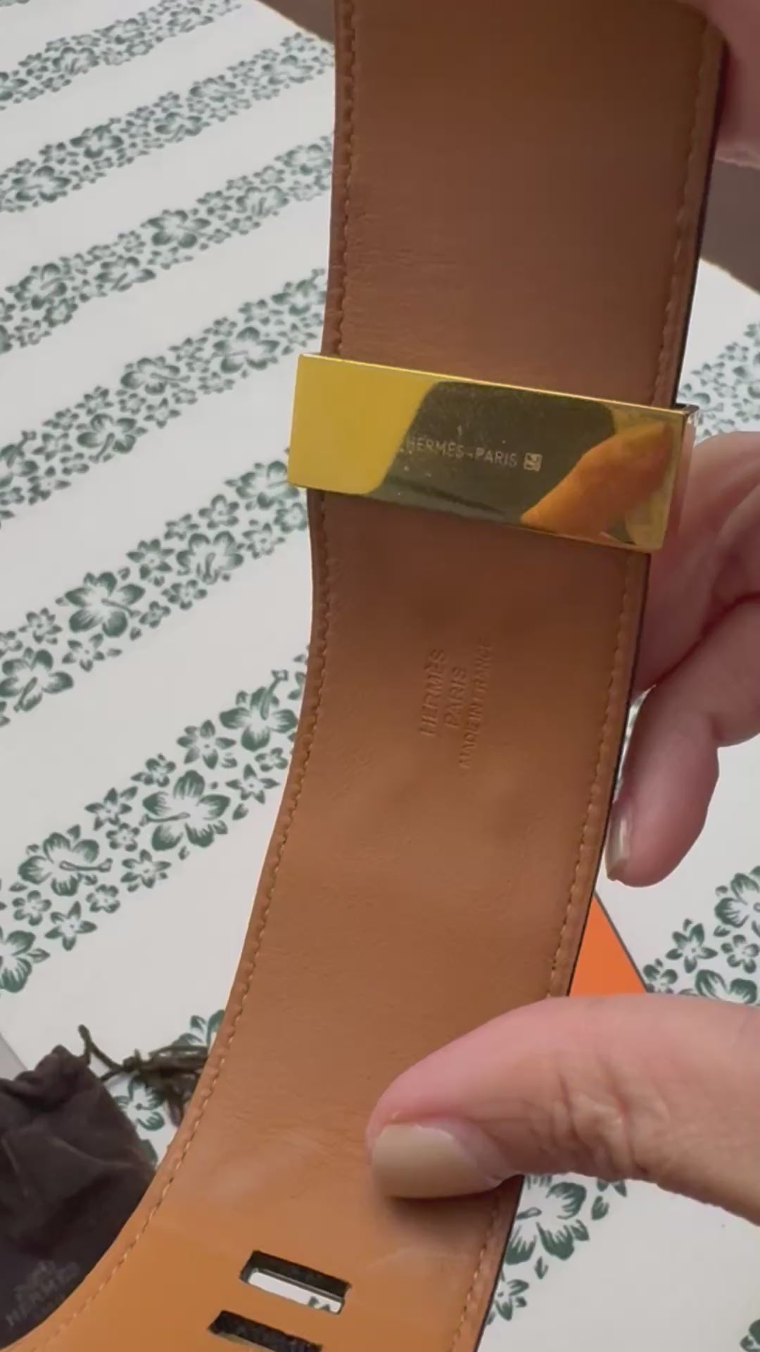 Authentic Hermès Collier de Chien (CDC) Bracelet Black Leather Gold Hardware | Pre-Loved Hermès Jewelry